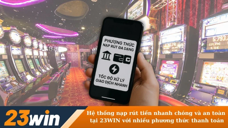 Hệ thống nạp rút tiền nhanh chóng và an toàn tại 23WIN với nhiều phương thức thanh toán