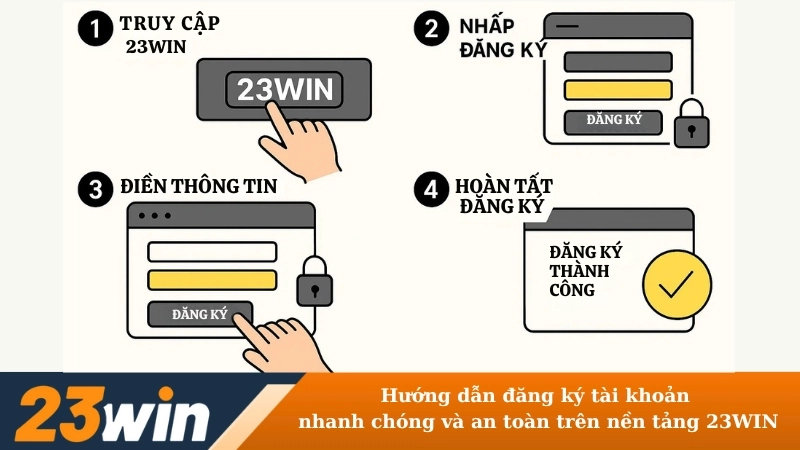 Hướng dẫn đăng ký tài khoản nhanh chóng và an toàn trên nền tảng 23WIN