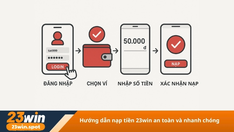 Hướng dẫn nạp tiền 23win an toàn và nhanh chóng