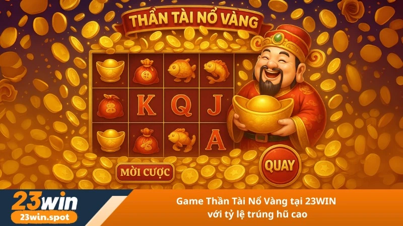 Game Thần Tài Nổ Vàng tại 23WIN với tỷ lệ trúng hũ cao